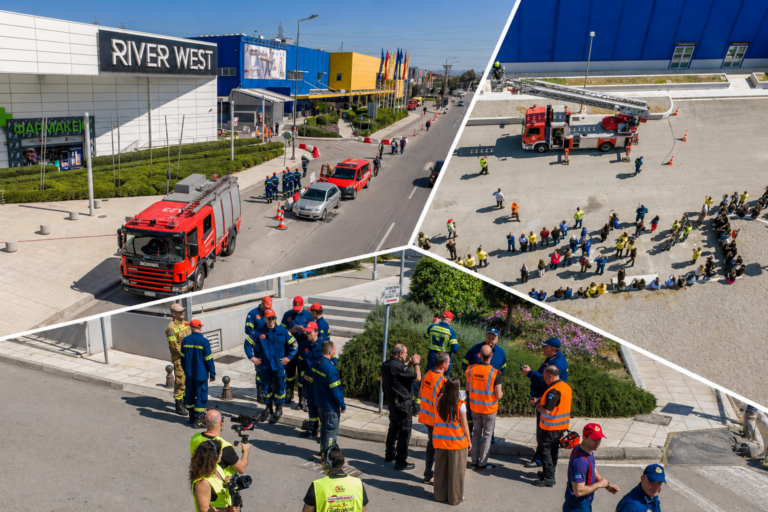 Κινηματογράφηση Άσκησης Εκκένωσης στο River West & IKEA Αιγάλεω | Drone & Emergency Exercise Video Production