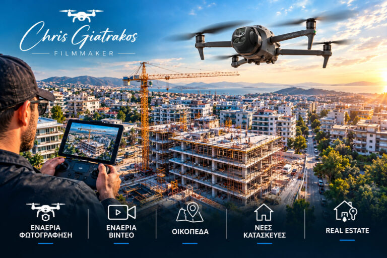Εναέρια Φωτογράφηση & Βίντεο για Οικόπεδα, Νέες Κατασκευές και Real Estate